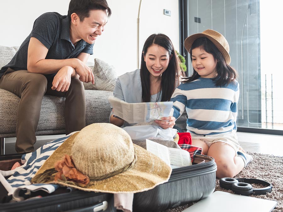 Packing a child's suitcase