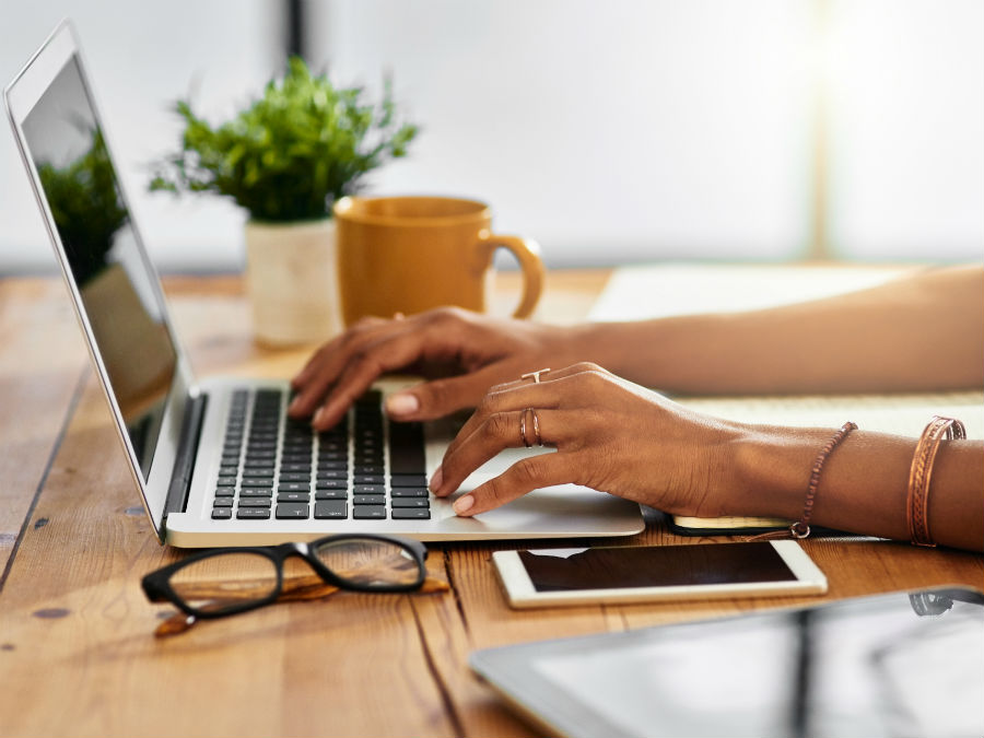 Woman on laptop